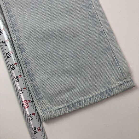 NWT WeWoreWhat The Icon Jeans 2 Light Icy Wash Straight Leg High Rise - Picture 9 of 13